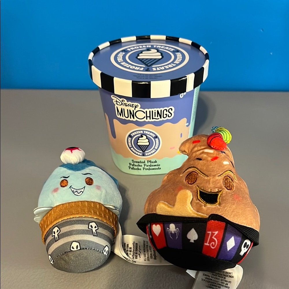Disney Munchlings Ice Cream Plush Set